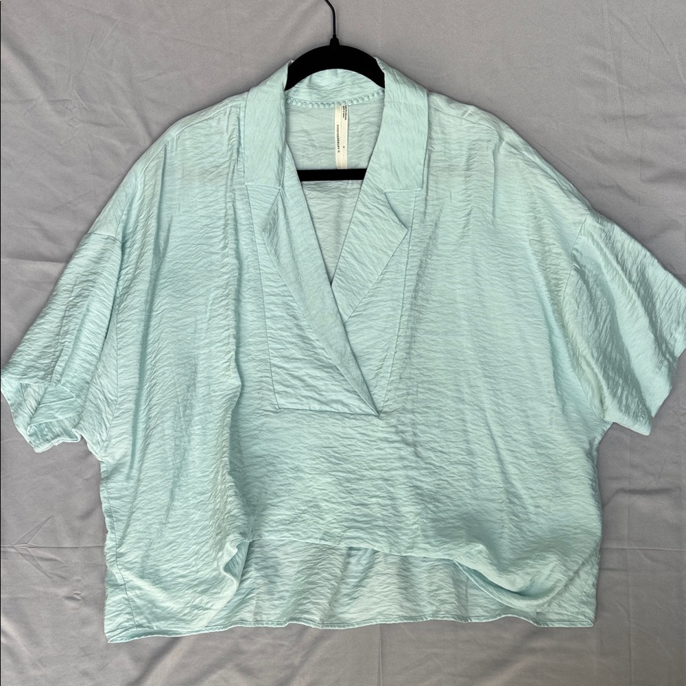 Anthropologie Mint Green Blouse
